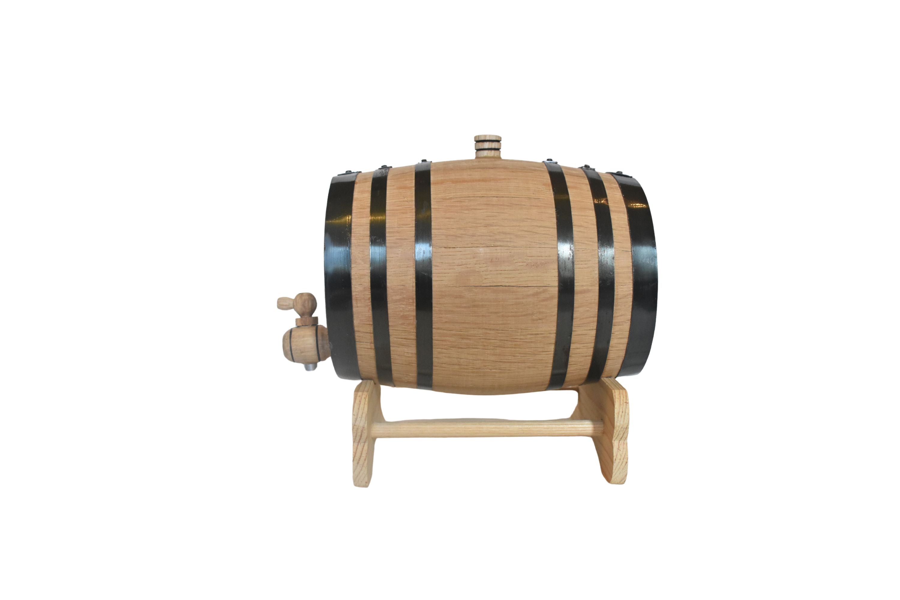 1L Oak Wood Barrel for Aging Whiskey, Bourbon & Cocktails – Oak