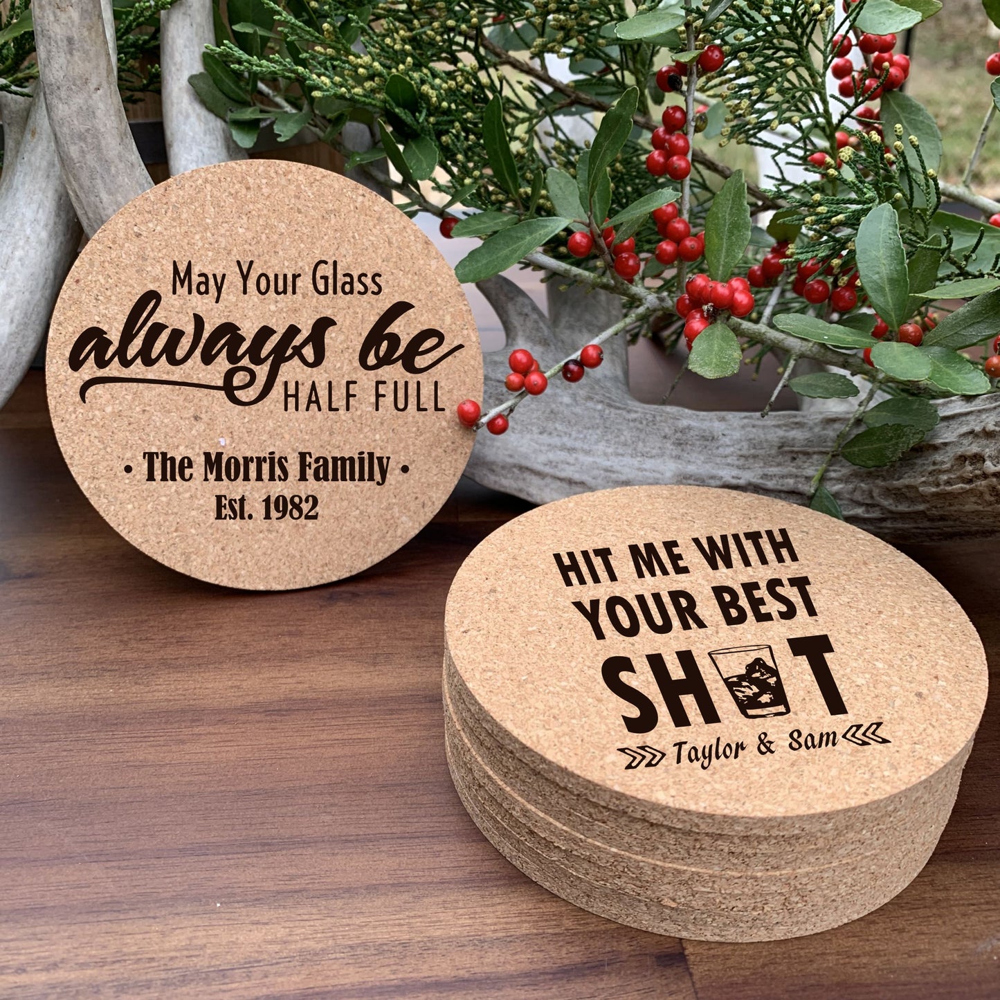 Cork Coaster - Set of 8